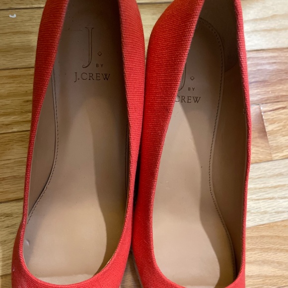 🔥 J.Crew Seville Red Wedge Espadrilles – Size 8.5 – Like New! 🔥 - Picture 6 of 9